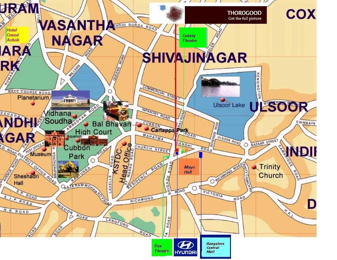 Ulsoor Bangalore zemljevid