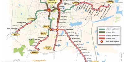 Namma metro faza 2 pot map
