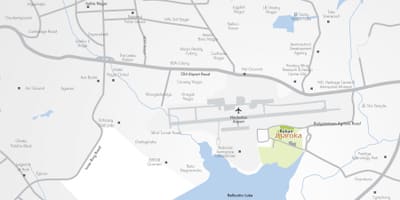 Bellandur zemljevid mesta Bangalore
