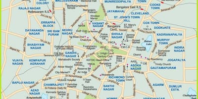 Zemljevid Bengaluru