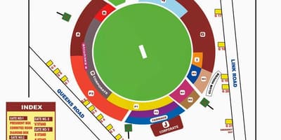 Chinnaswamy stadion sedežev zemljevid
